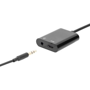 Digitus USB-C®®Typ C - 3.5mm+Typ C, 0.2 m USB-Adapter, Geschirmt, doppelt geschirmt