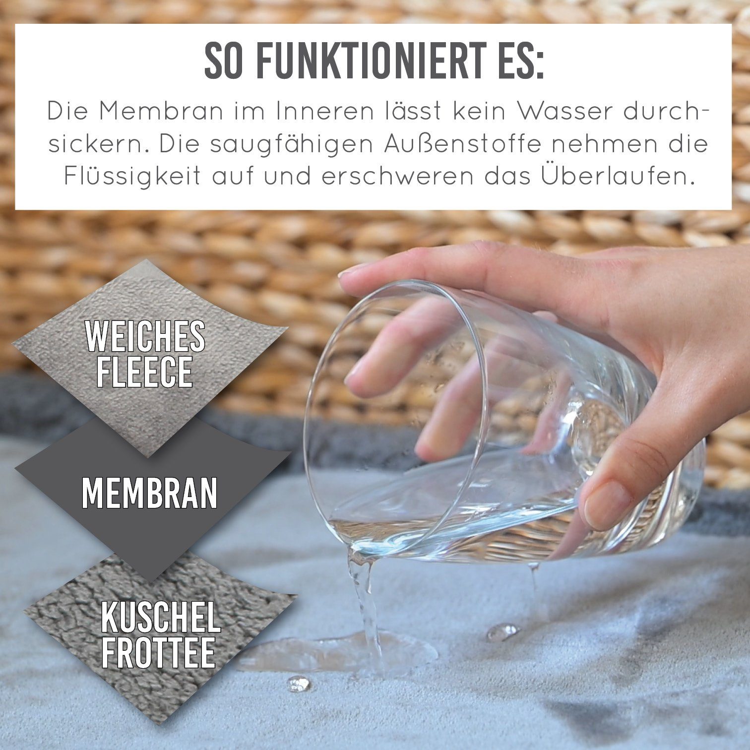 KaraLuna Tierdecke Wasserdichte Hundedecke I Autodecke Sofadecke Hund Katze Decke, Wasserdicht, Wasserdicht – Bild 3 von 5