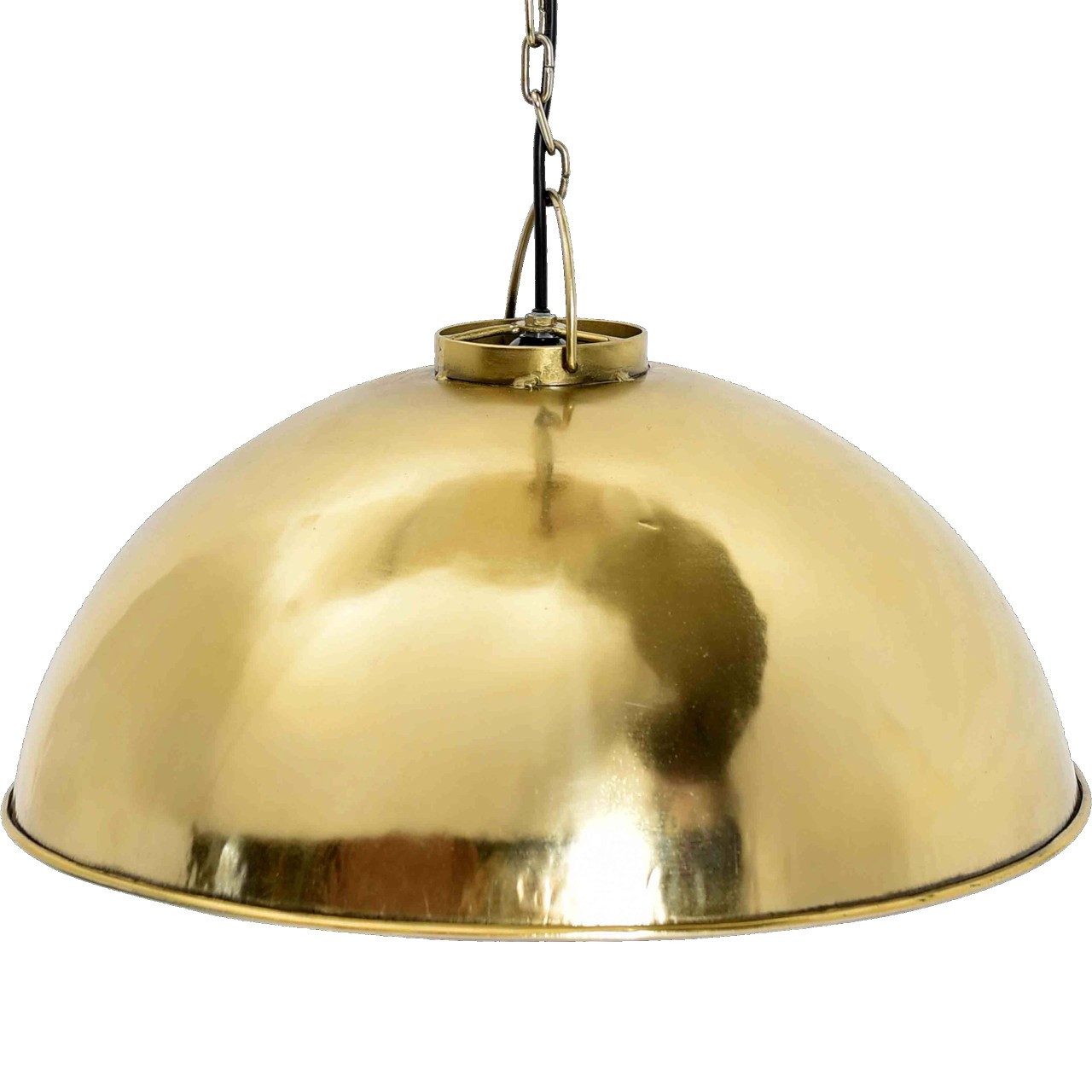 Vintagehaus Hängeleuchte Hängelampe Dome Messing Gold Vintage Industrial – Bild 3 von 3