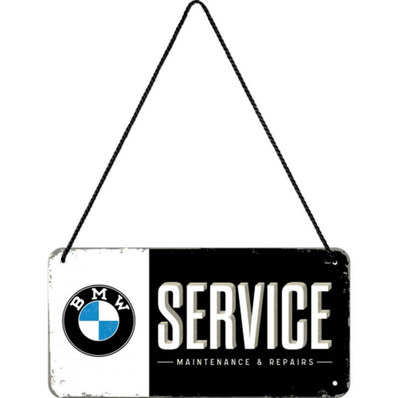 Nostalgic-Art Metallschild Hängeschild - BMW - BMW-Service