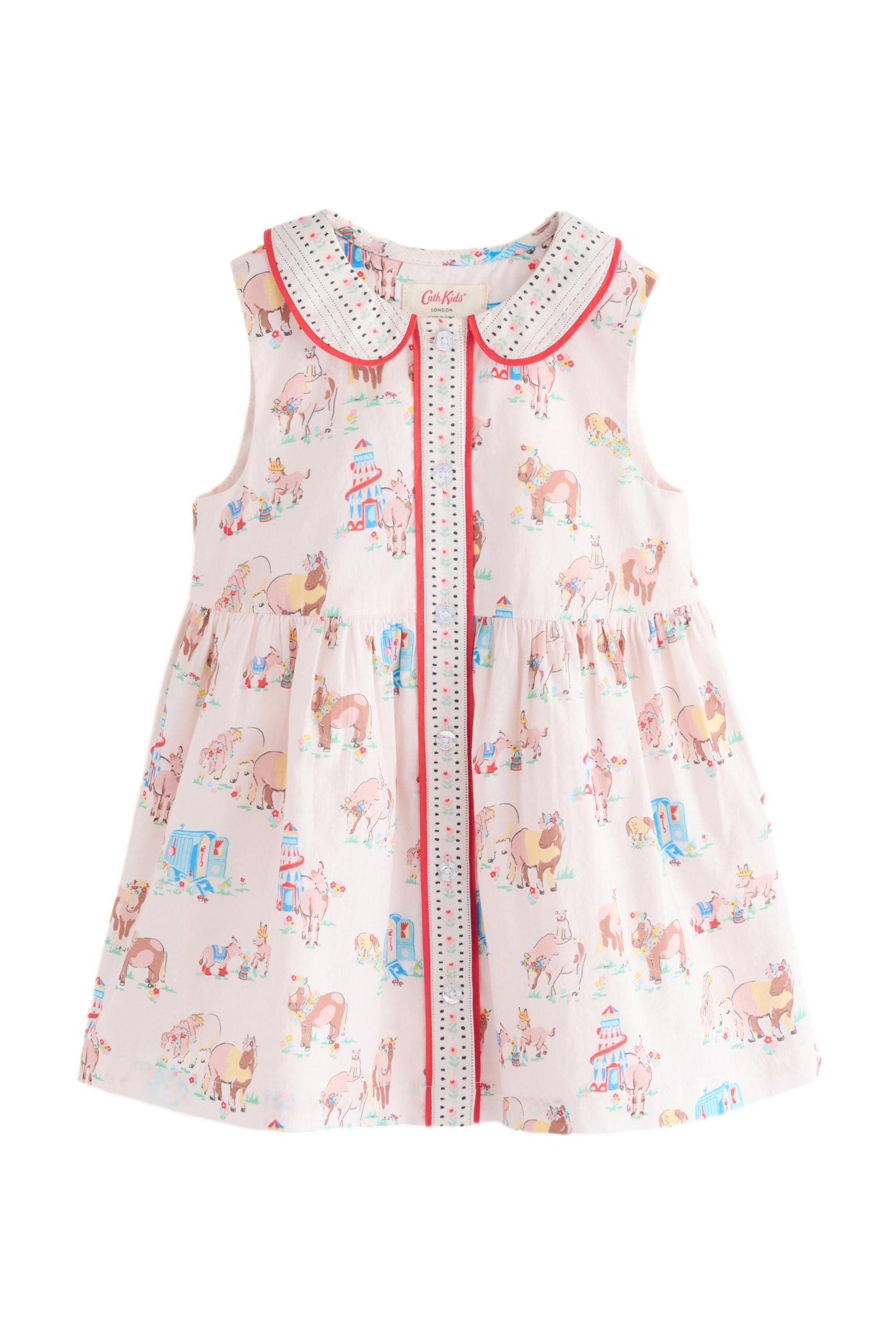 Next Sommerkleid Cath Kidston Kleid mit Kragen und Küsten-Print (1-tlg)