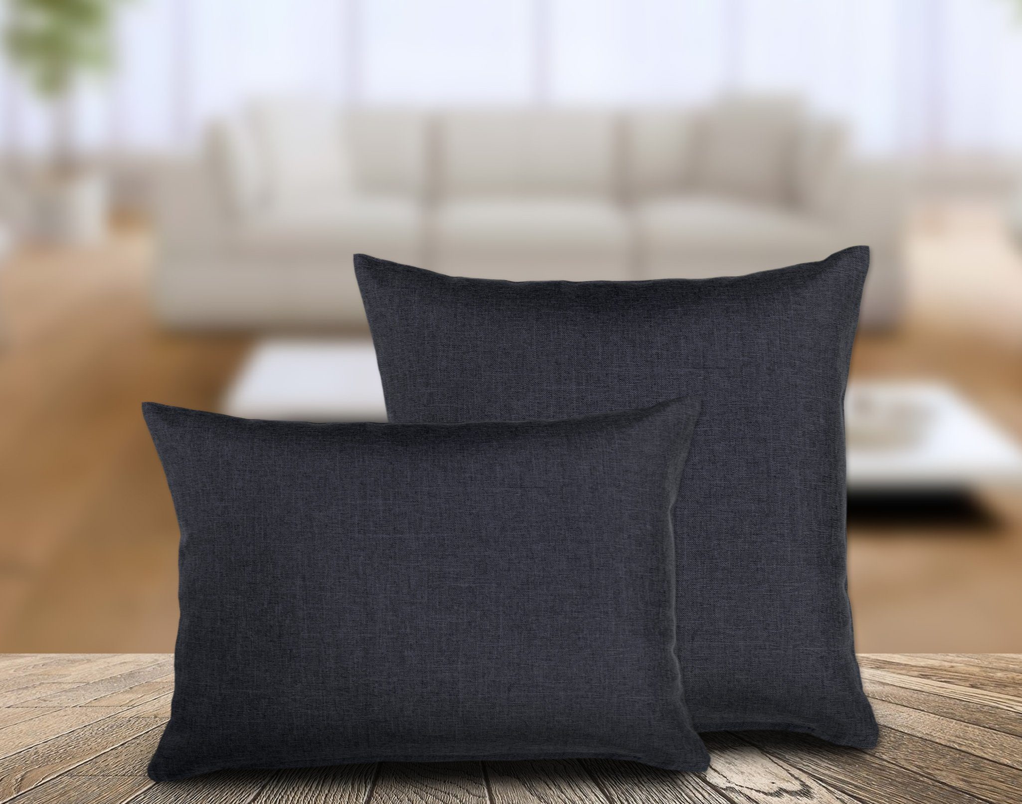 Beautex Kissenhüllen Kissenhüllen Leinen Optik, Kissen günstig online kaufen