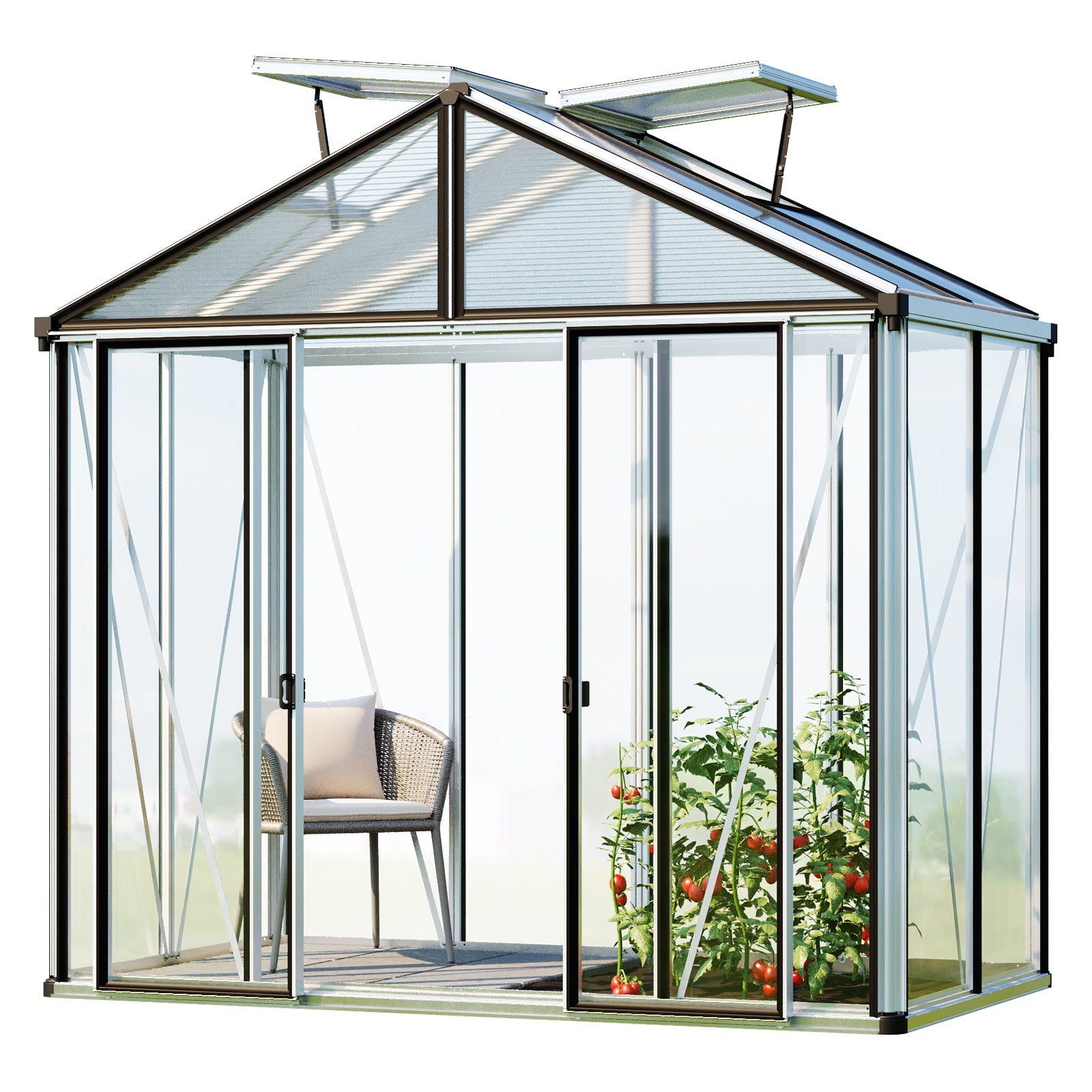 GFP Gewächshaus Glasgewächshaus Hera 2