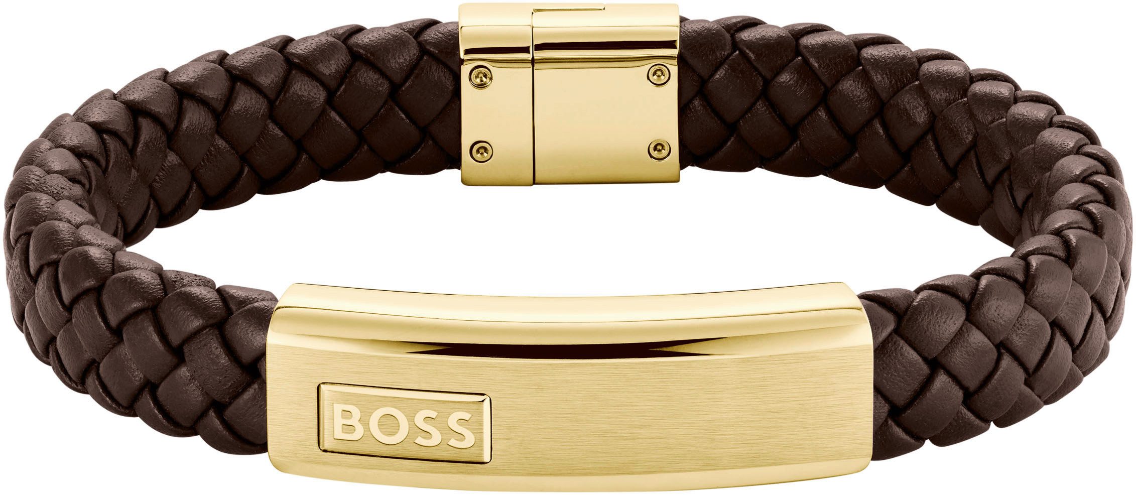 BOSS Lederarmband LANDER, 1580746M braun... BOSS Lederarmband LANDER, 1580746M braun...