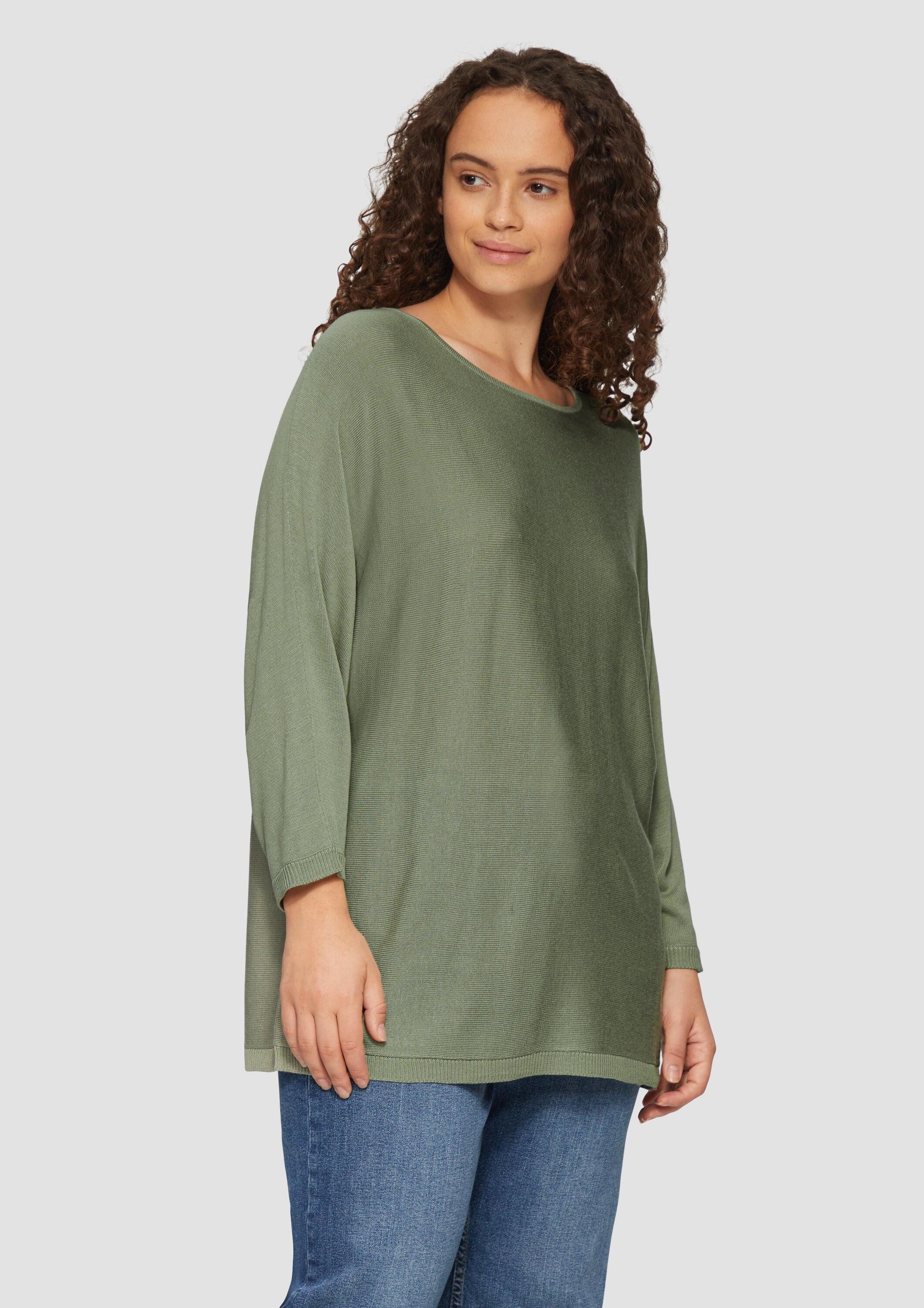 QS 3/4 Arm-Pullover Strickpullover (1-tlg) günstig online kaufen
