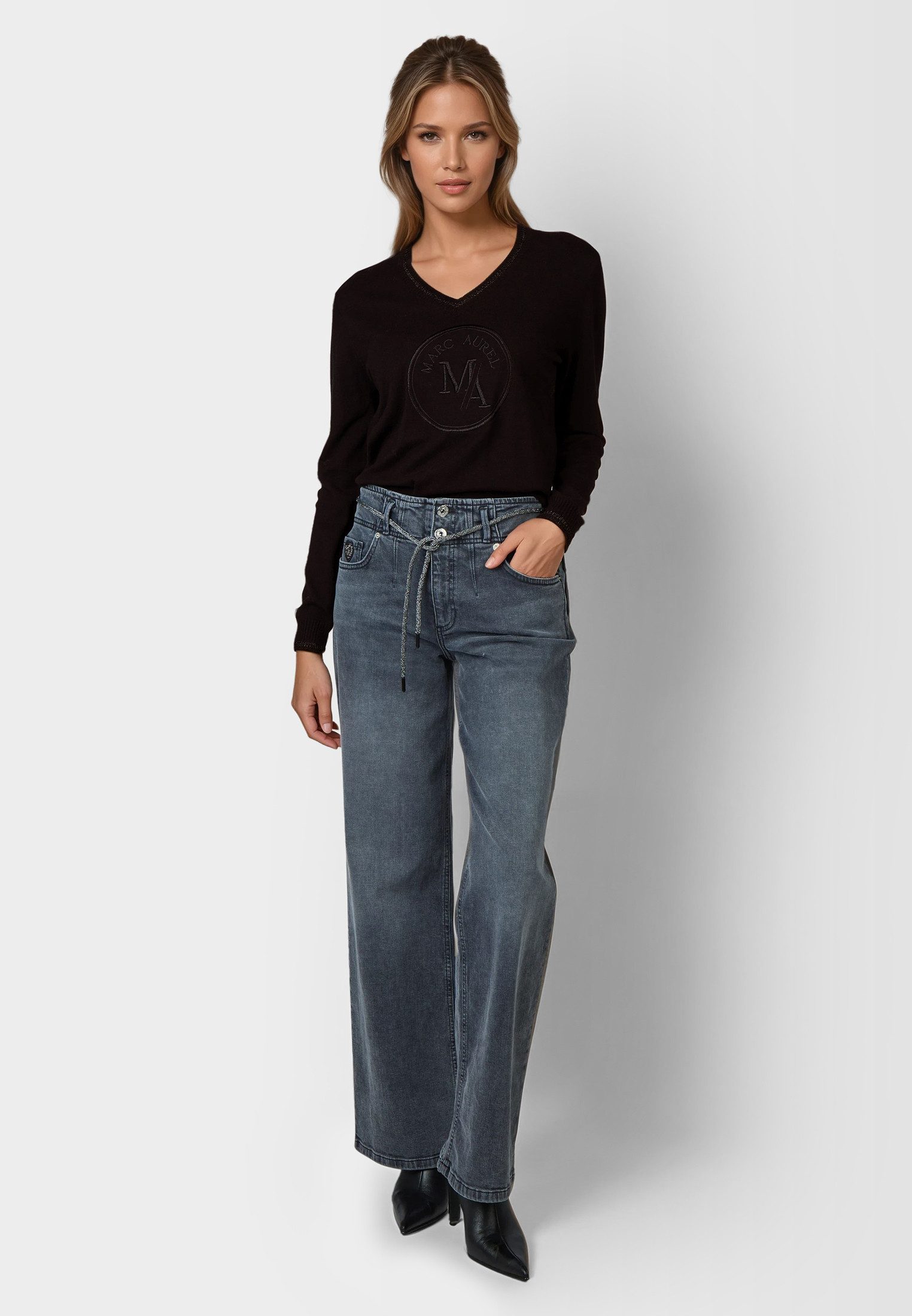 MARC AUREL V-Ausschnitt-Pullover günstig online kaufen