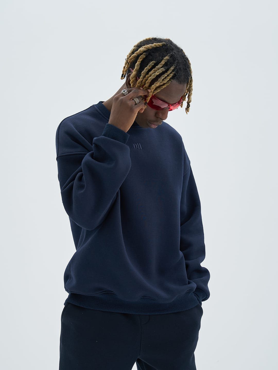 COFI Casuals Sweatshirt Basic Sweatshirt Oversize Fit Pullover Unisex