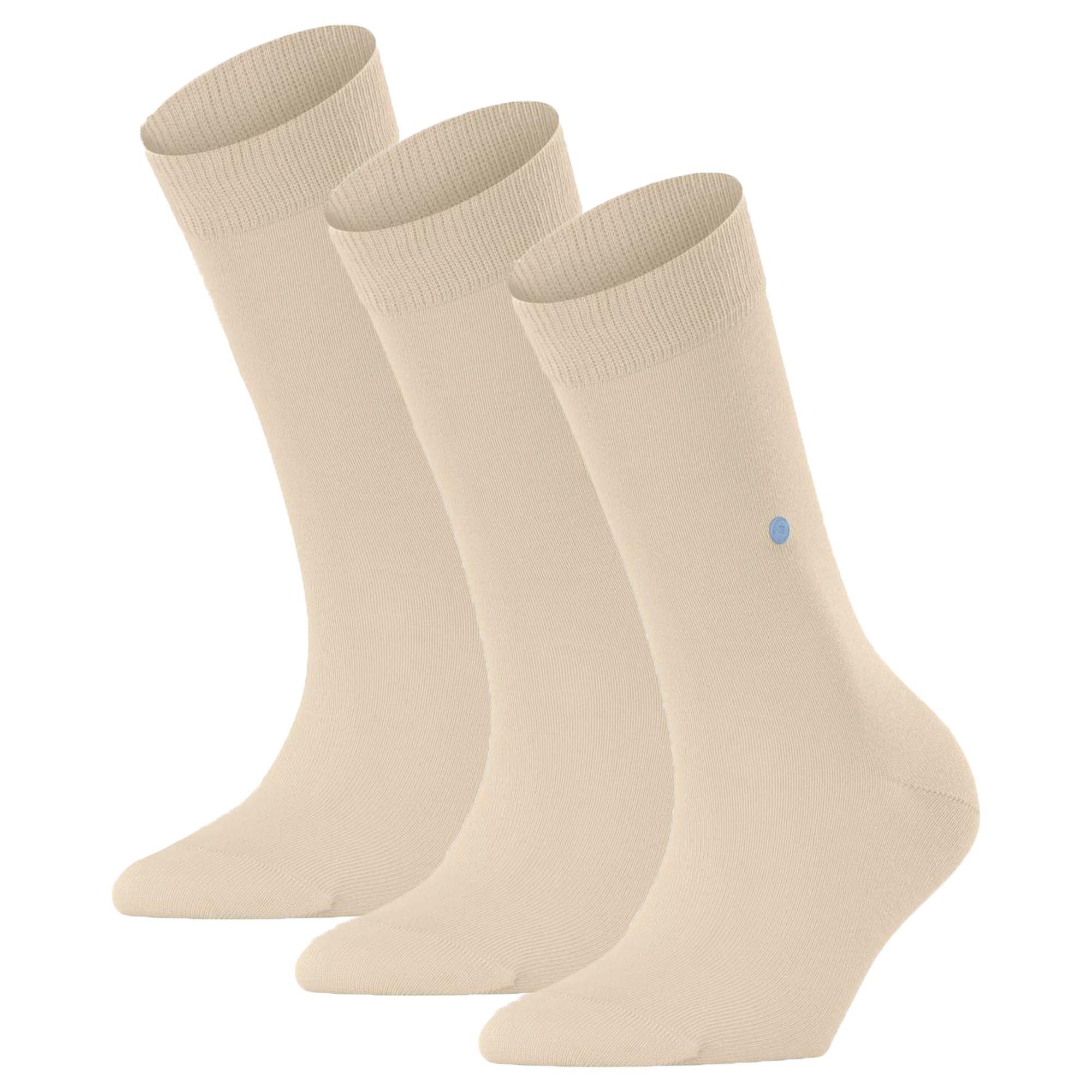 Burlington Kurzsocken Damen Socken LADY 3er Pack - Kurzstrumpf, Onesize Beige