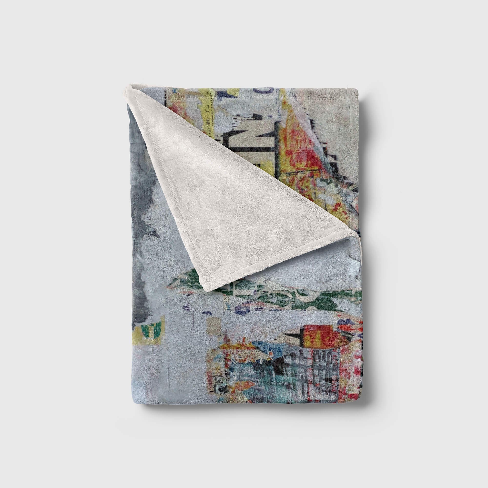 Kuscheldecke Fotomotiv Saunatuch Art Strandhandtuch Handtücher Wand alte mit Handtuch Sinus Handtuch Plakate, Baumwolle-Polyester-Mix (1-St),