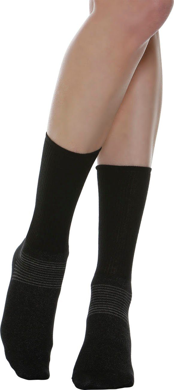 RELAXSAN Diabetikersocken Diabetic Socke mit X-Static Ausrüstung (1-Paar) schwarz