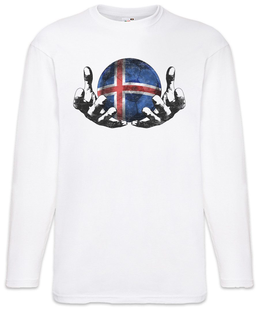 Langarmshirt Iceland Football Magic Ball Langarm T-Shirt Island Isländisch