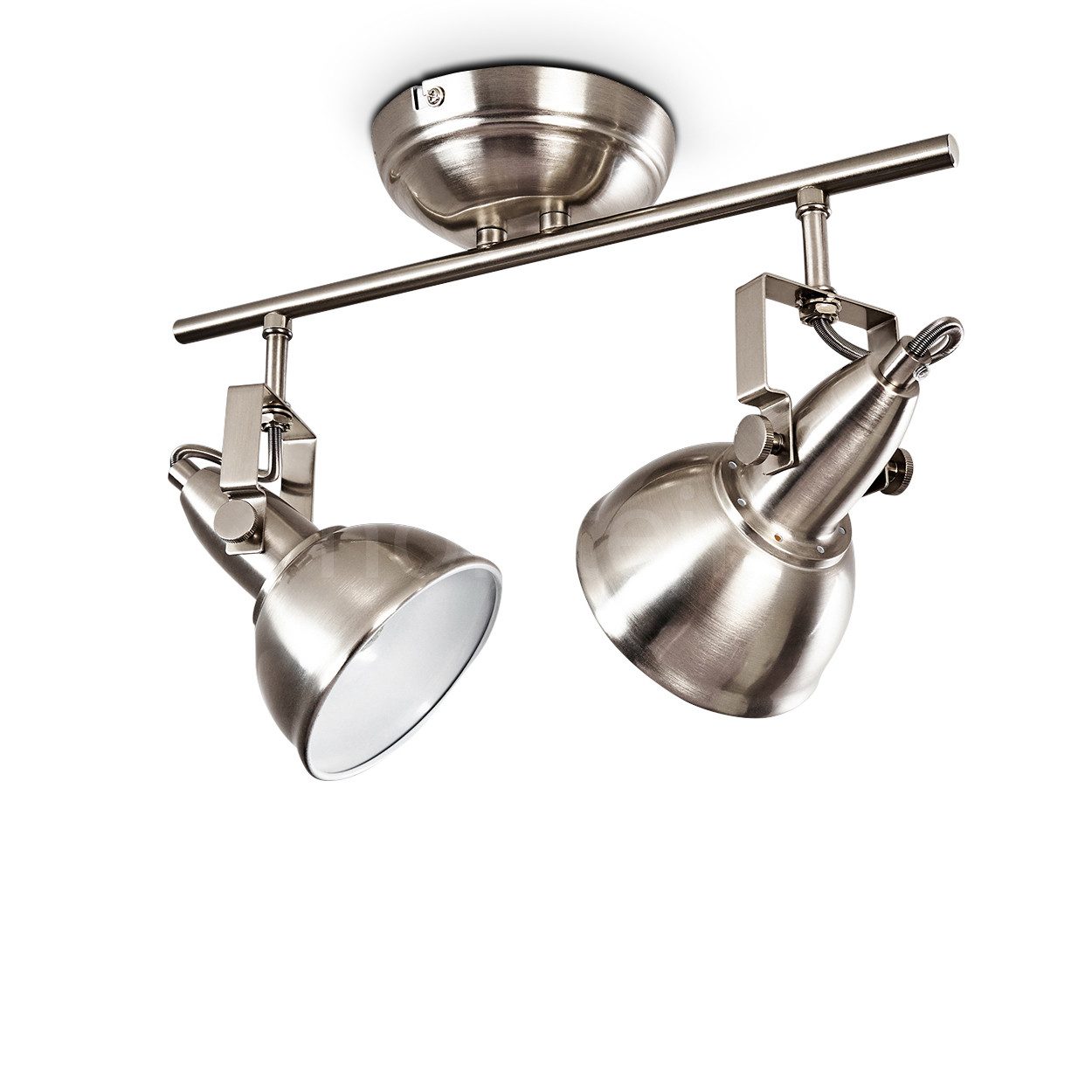 hofstein Deckenleuchte »Arazane« Deckenlampe aus Metall in Nickel-matt/Weiß günstig online kaufen