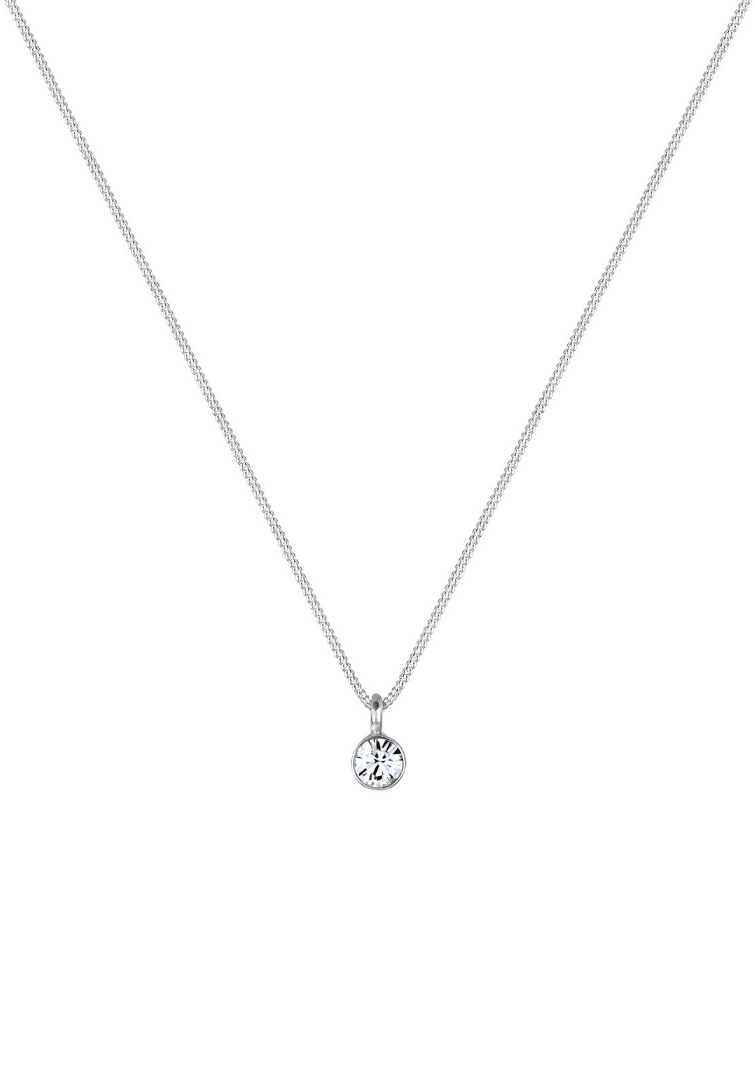 Elli Kette mit Anhänger Solitär Rund günstig online kaufen