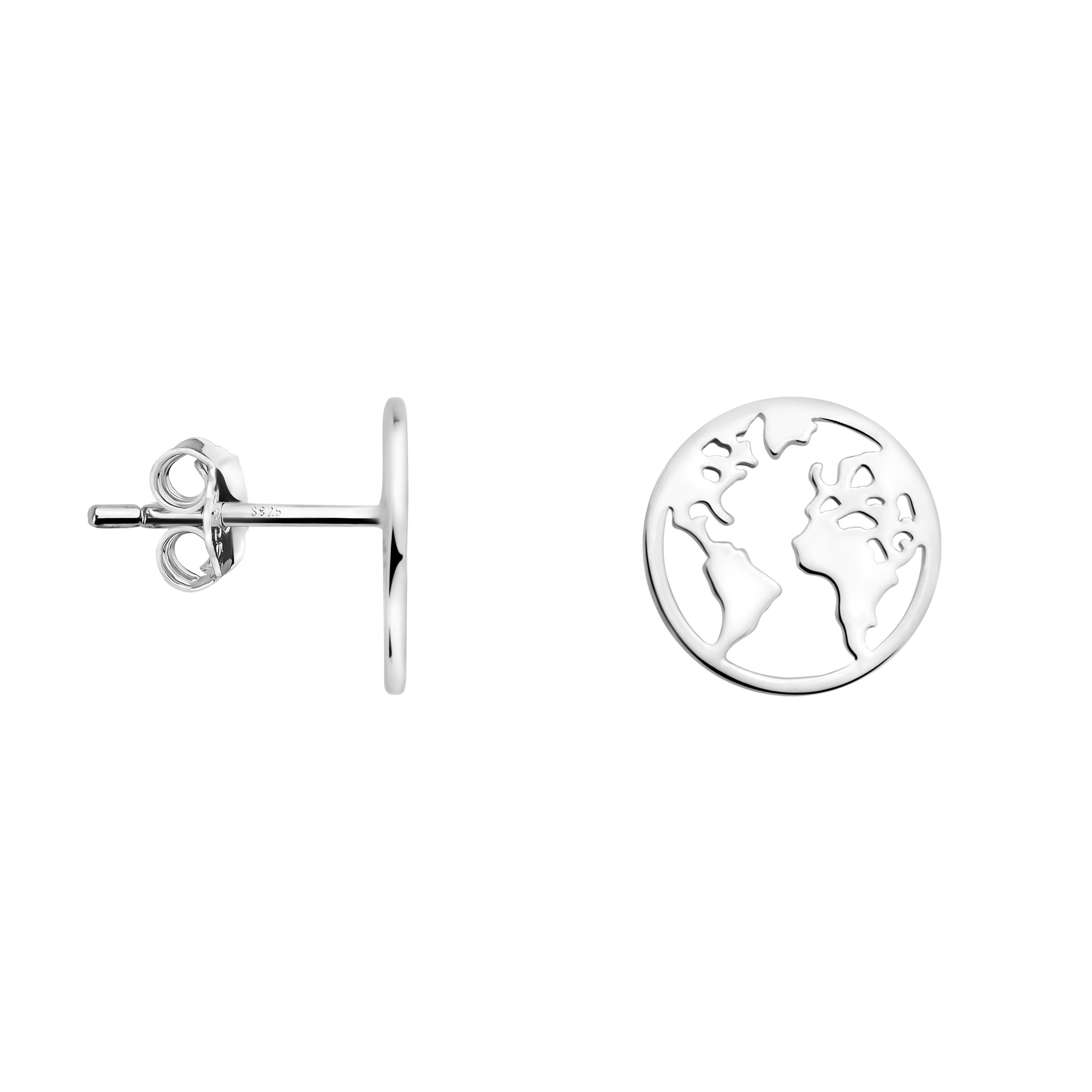 Paar Ohrstecker 925 Damen Welt, Milani Sofia Schmuck Silber