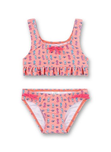 Sanetta Bügel-Bikini-Top »Sanetta Mädchen Bikini mit Muschel und Seepferdchen Alloverprint, rosa«