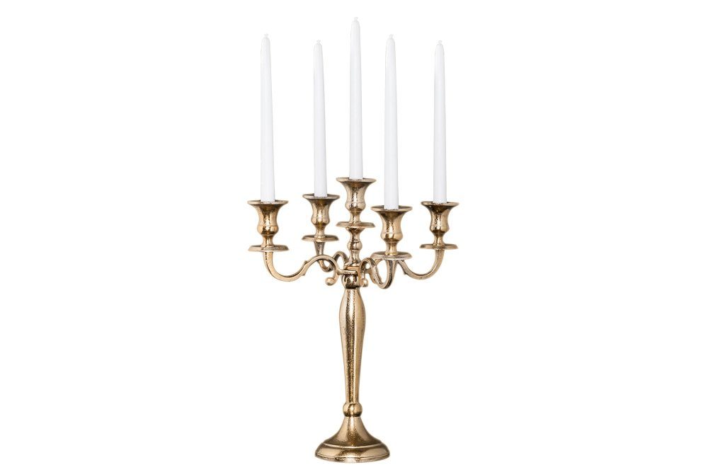 riess-ambiente Kerzenständer MODERN BAROCK 40cm gold, Metall · Kerzenhalter · Deko · Barock-Design. € 35,95