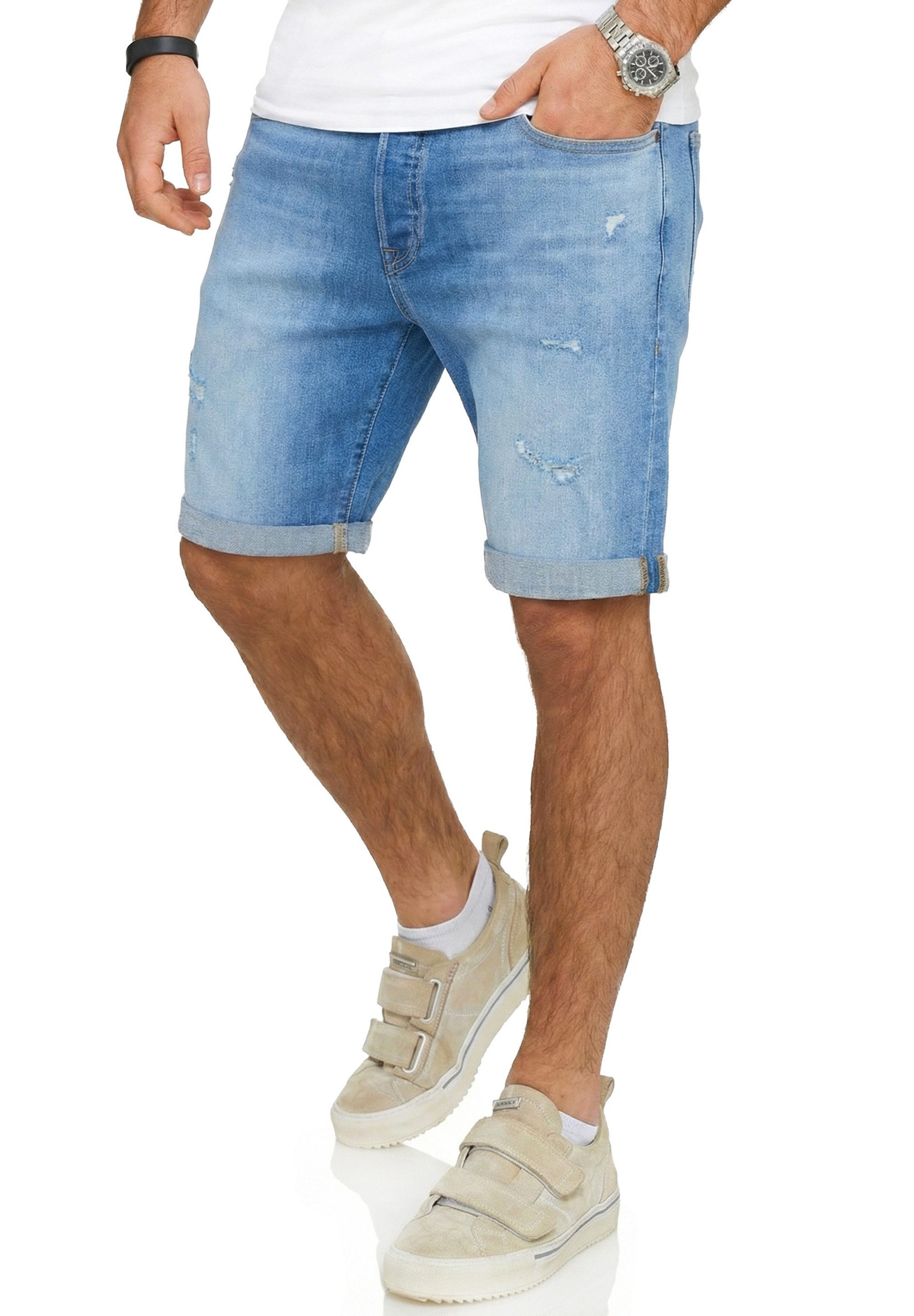 Jack & Jones Jeansshorts JJIRICK JJIINFINITY SHORTS Kurze Jeanshose im 5-Pocket-Stil Casual Denim Pants mit Waschung – Bild 5 von 5