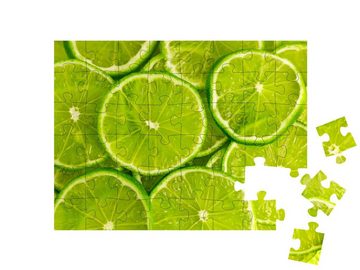 puzzleYOU Puzzle Zitrusfrüchte: Limettenscheiben, 48 Puzzleteile, puzzleYOU-Kollektionen Obst, Essen und Trinken