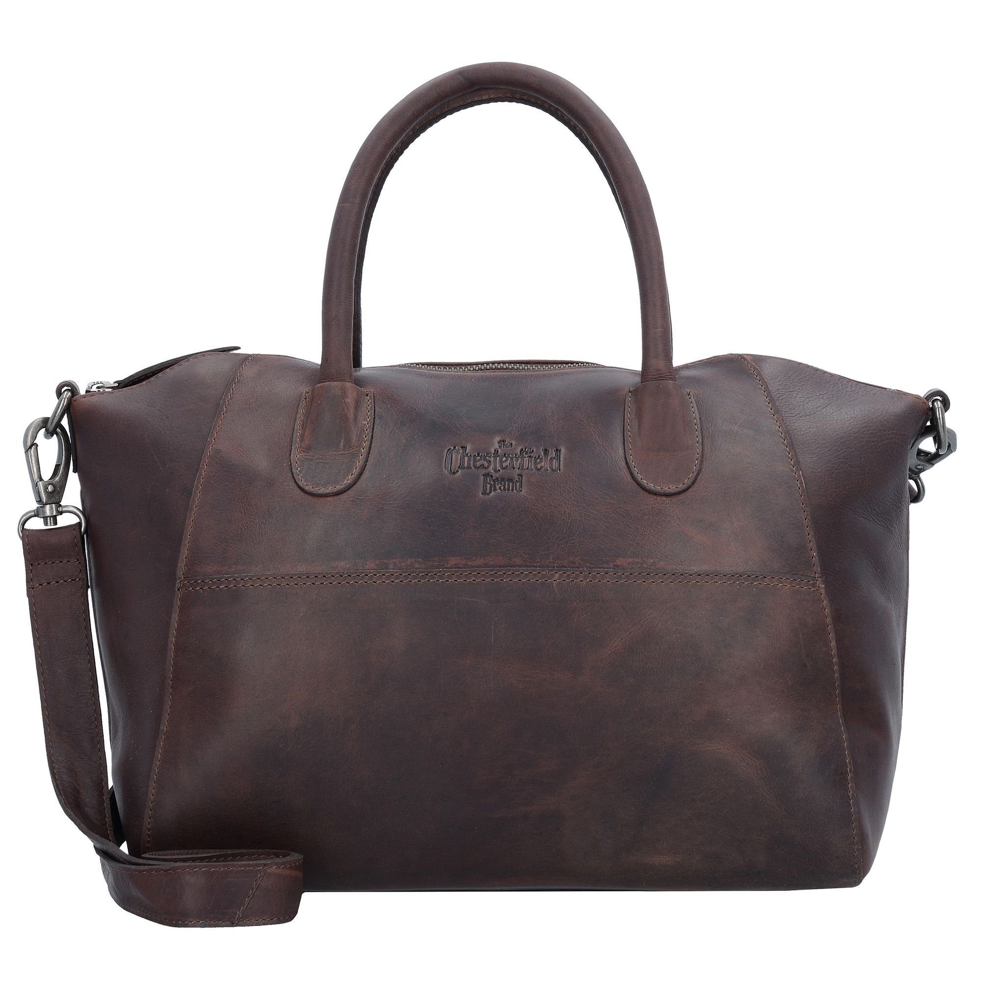 The Chesterfield Brand Schultertasche Wax Pull Up, Leder brown