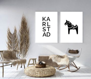 NORDIC WORDS Poster Stadt KARLSTAD