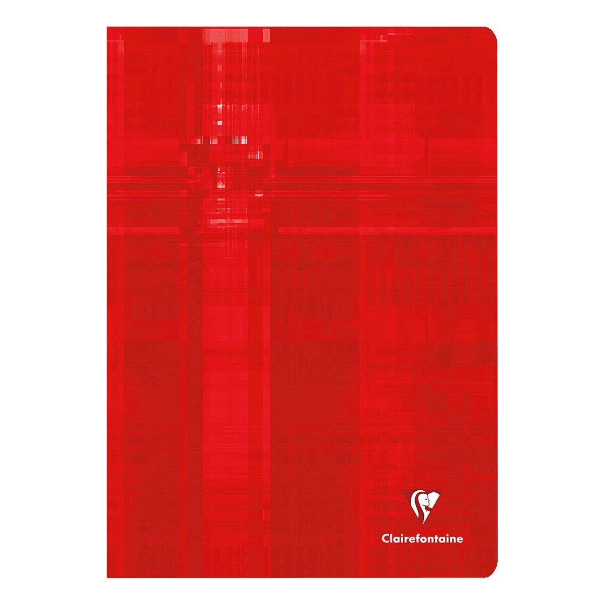 CLAIREFONTAINE Schulheft Matris, A4, liniert, holzfrei, satiniert und schneeweiß, ungelocht, 120 Blatt