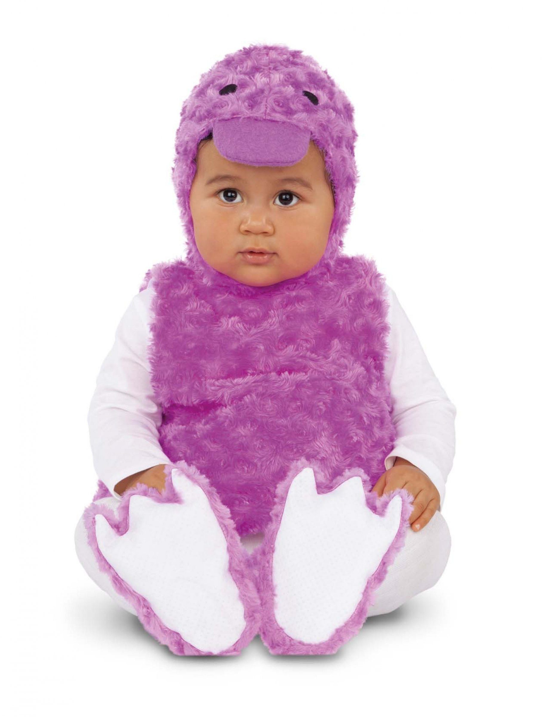 Kostüm Enten-Babykostüm für Kinder Tierkostüm Fasching lila