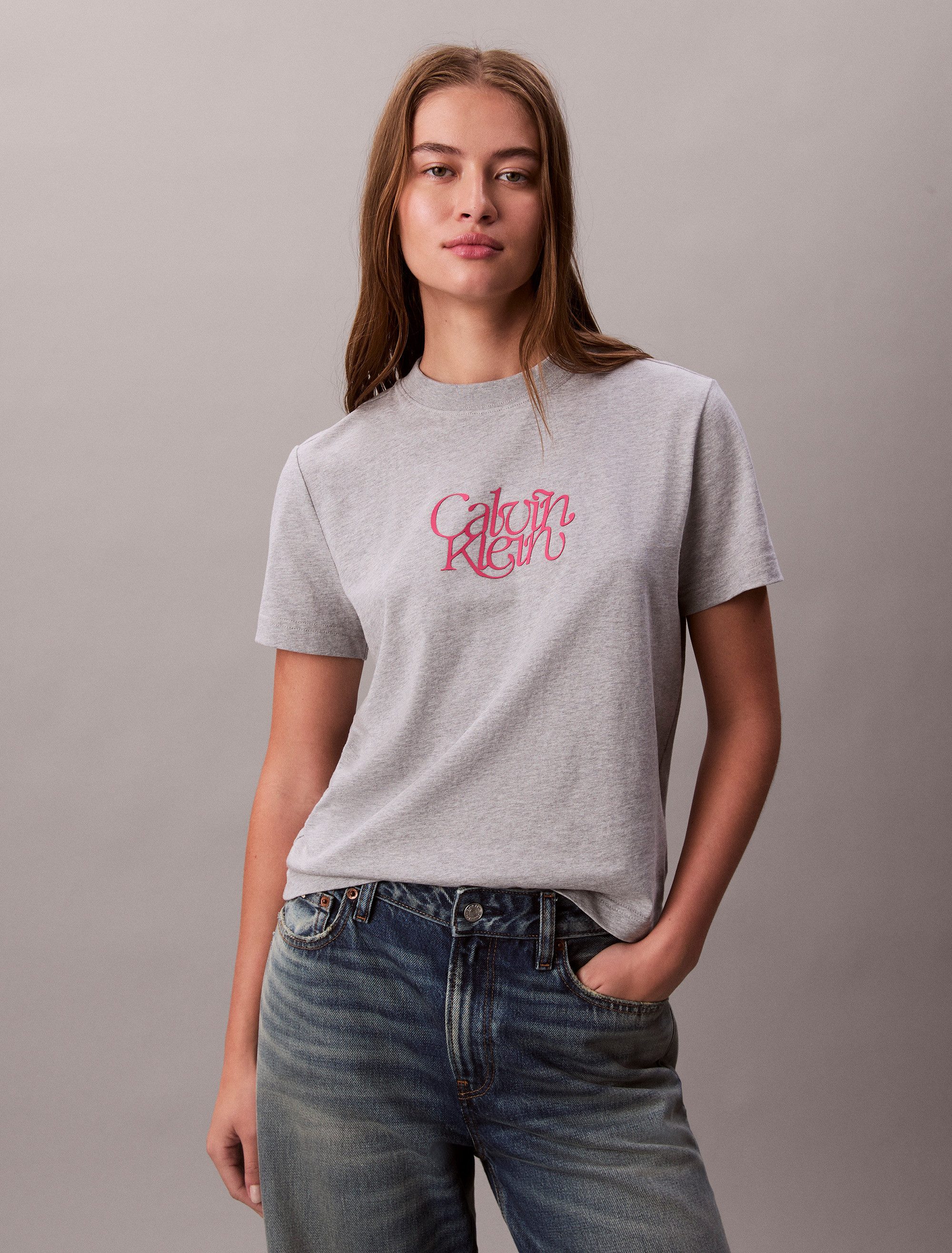Calvin Klein Jeans T-Shirt SS FITTED SCRIPT CALVIN KLEIN TE Mit Rundhalsausschnitt, regular fit