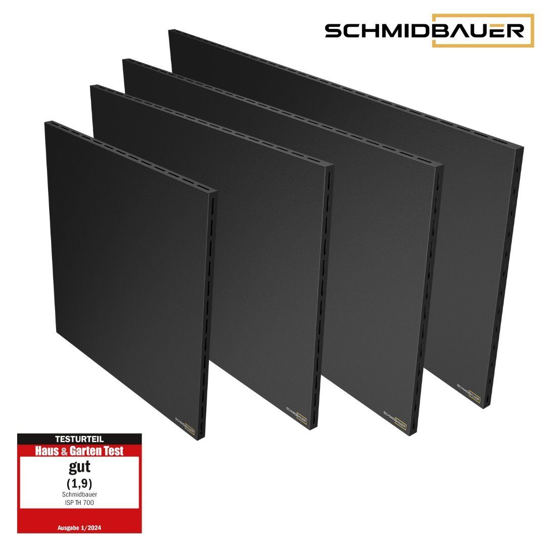 Schmidbauer Infrarotheizung Hybrid Tafel Schwarz Elektroheizung Wand Heizkörper, Tafel