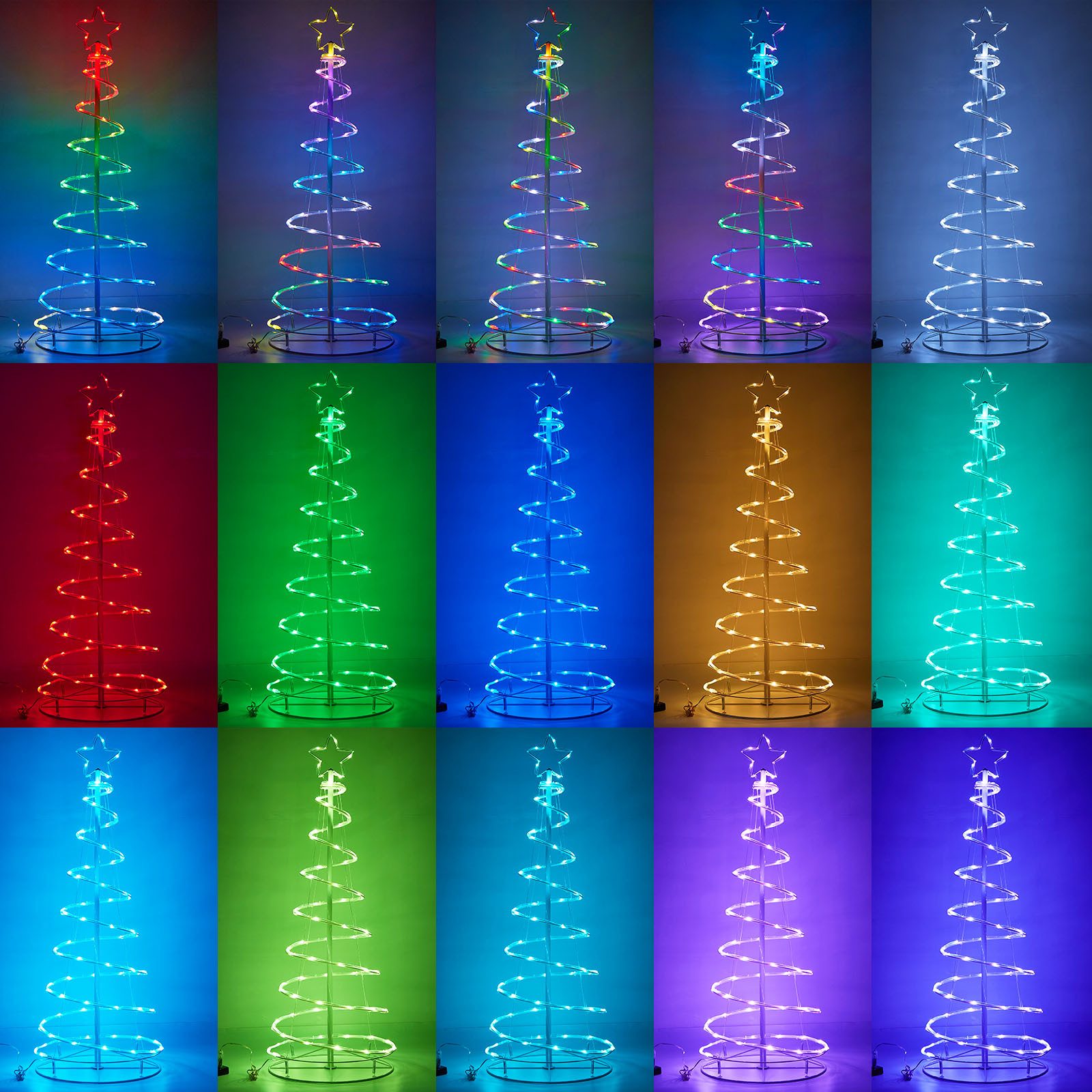 Lapamax LED Baum Spirale Weihnachtsbaum Beleuchtung Aussen Wetterfest Tannenbaum Timer, Weinachtsbeleuchtung LED innen Weihnachten Deko mit Fernbdienung USB