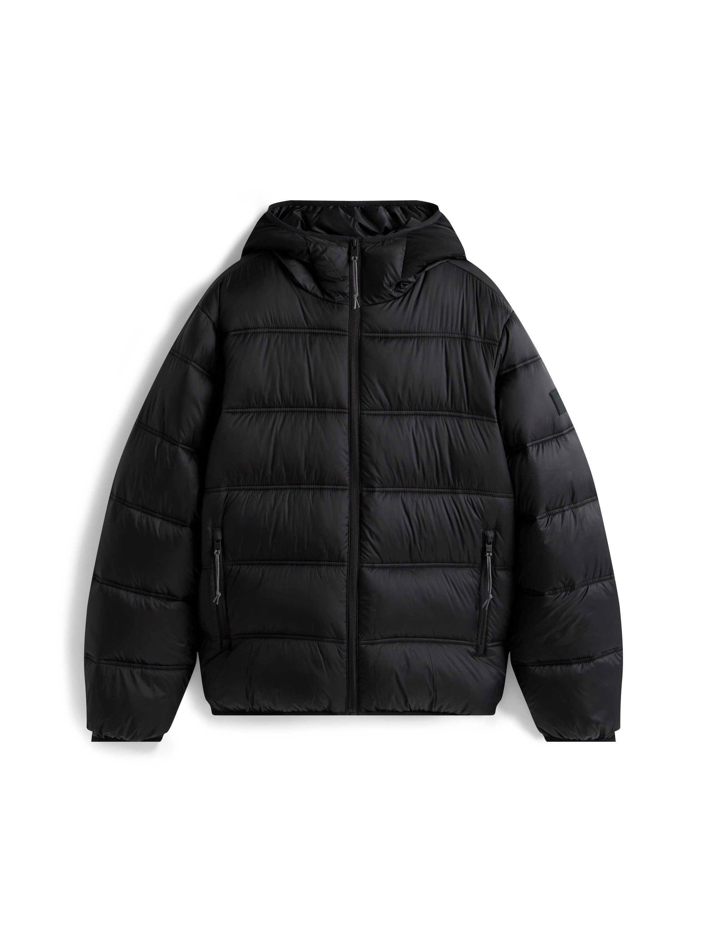 Tommy Jeans Steppjacke HOODED LOGO PUFFER Winterjacke Steppjacke W Regular fit mit Rundhalsausschnitt – Bild 4 von 5