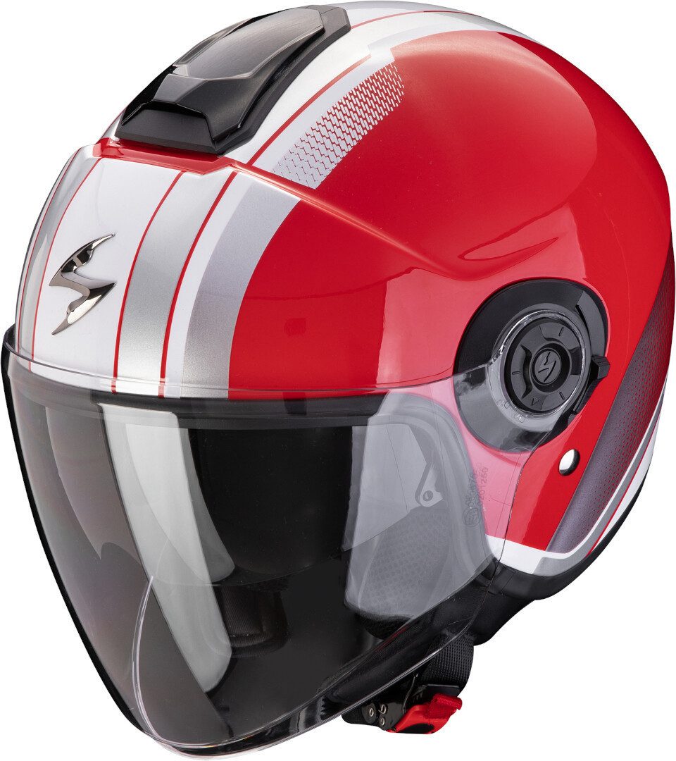 Scorpion Exo Motorradhelm Exo-City II Vel Jethelm, Sonnenvisier, Ratschenverschluss, ECE 22.06