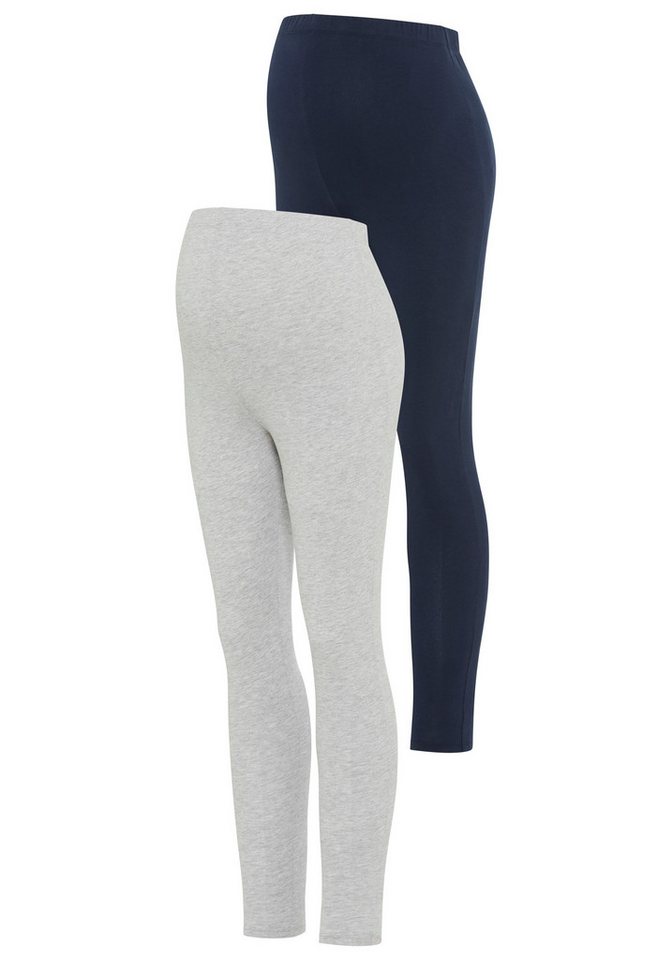 Neun Monate Umstandshose 2 Stück Umstands-Hosen für Schwangerschaft und Stillzeit (Packung, 2-tlg., 2) 2er Pack Leggings für Schwangerschaft & Stillzeit