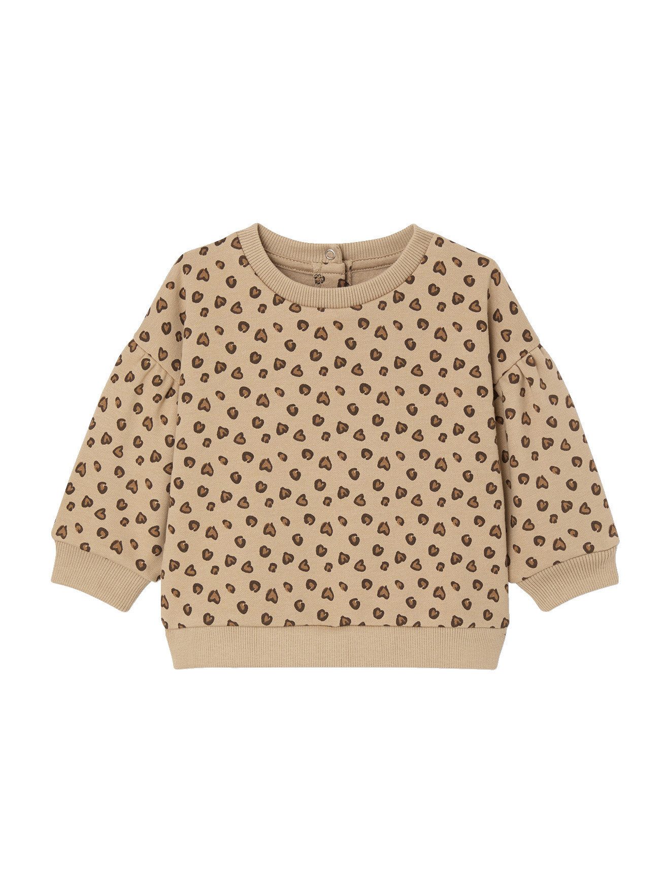 Sweatshirt Baby Sweatshirt mit Leopardenprint