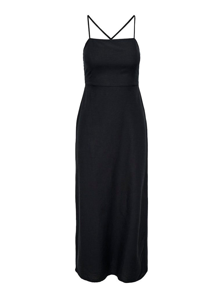 ONLY Cocktailkleid ONLJAKIRI LINEN STRAP MIDI DRESS WV Black