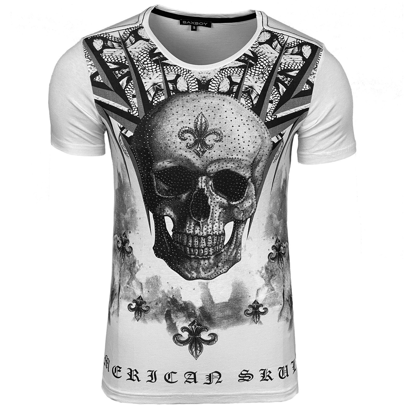 Baxboy T-Shirt Baxboy T-Shirt mit aufwendigem Strass-Design 2312 günstig online kaufen