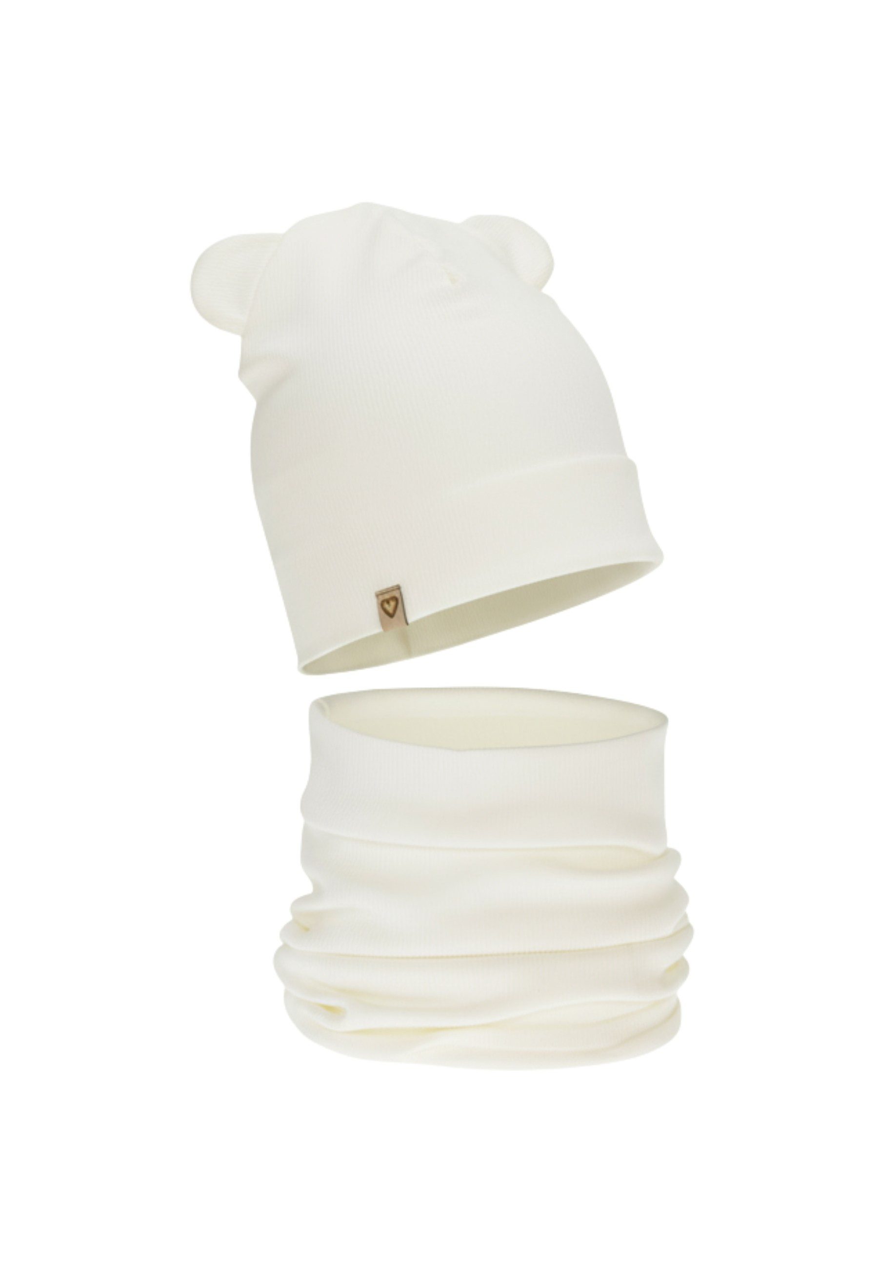 Diademita Sturmhaube Mädchen Frühling/Herbst Set – Mütze und Schlauchschal, Baumwolle (Set)