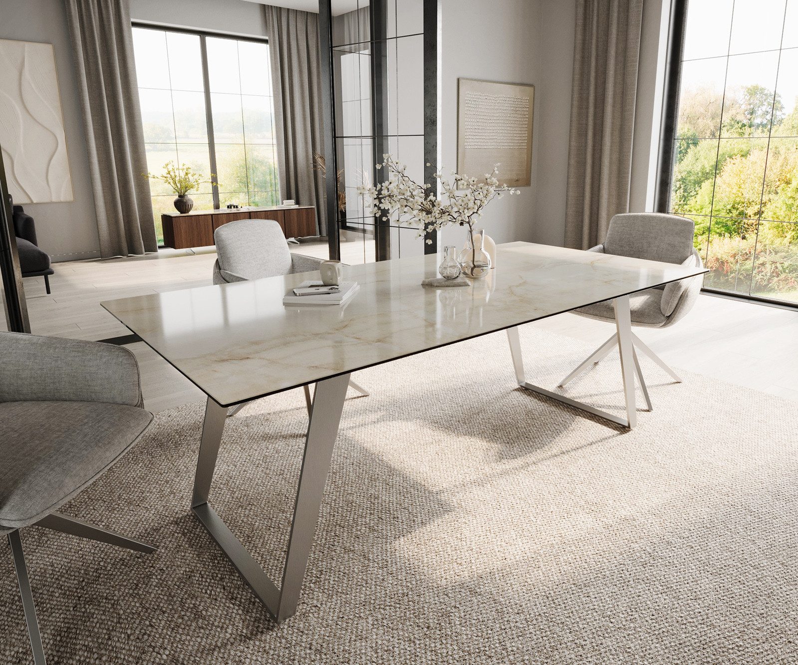 DELIFE Esstisch Edge, Keramik Laminam® Onice günstig online kaufen