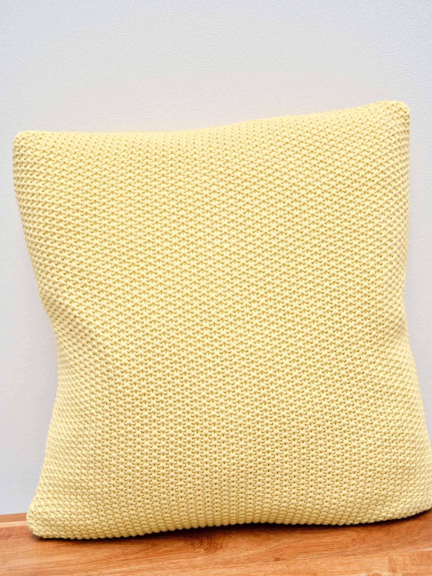 Marc O'Polo Home Dekokissen Nordic knit, aus gestrickter nachhaltiger Baumwolle