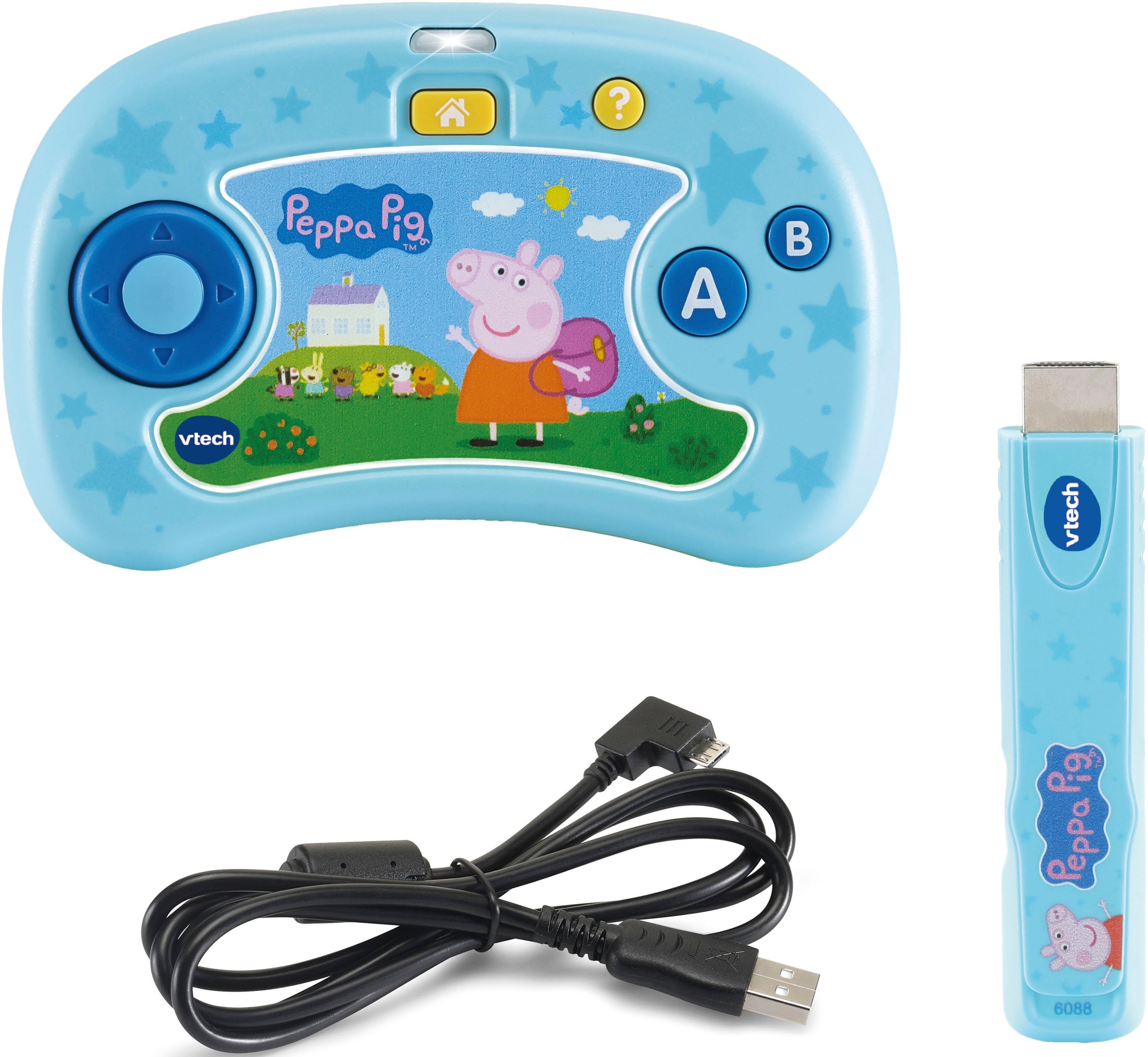 Vtech® Kindercomputer Peppa Pig, ABC Smile TV-Lernkonsole