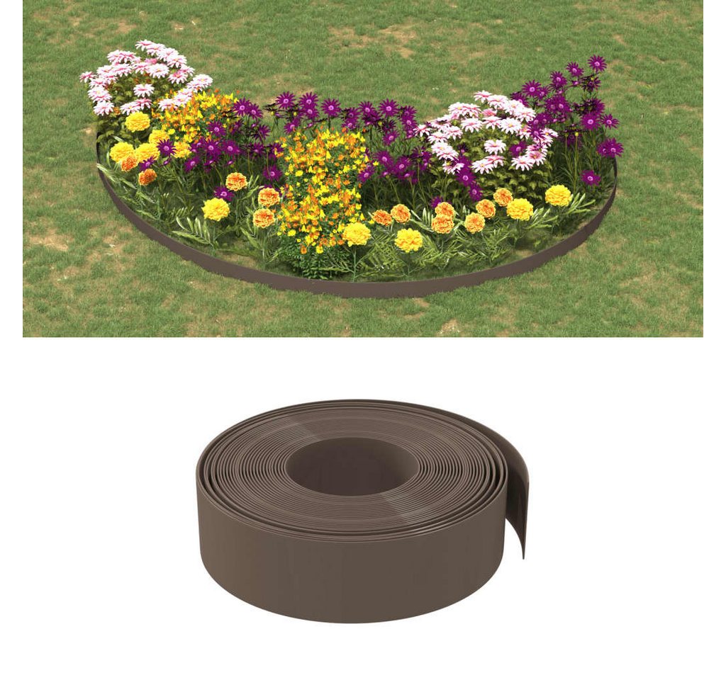 Thumbnail - vidaXL Rasenkante, Beeteinfassung 3 Stk. Braun 10 m 15 cm Polyethylen