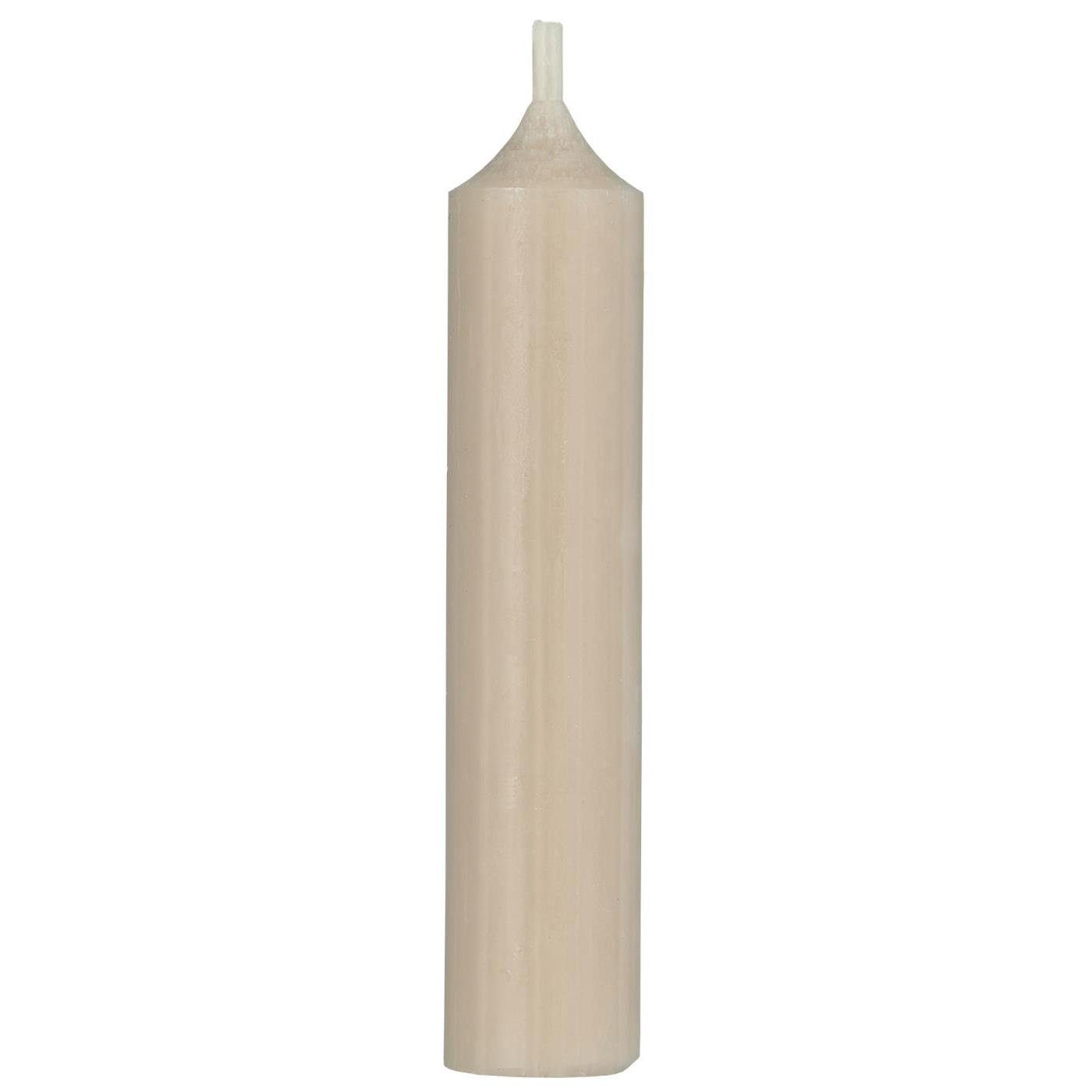 Ib Laursen Stumpenkerze IB Laursen Stab Kerze Ø2,2 H=11 cm sand beige Leuchter Tafel Weihnachten Advents (1 Kerze)