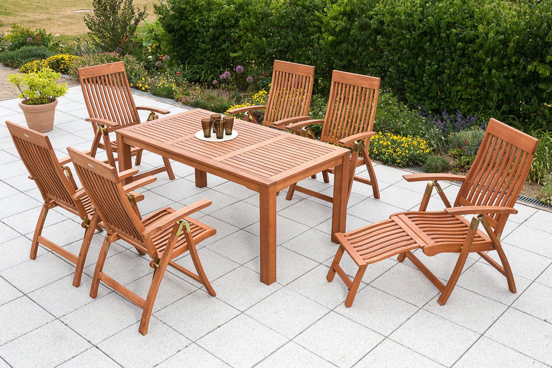 MERXX Gartensessel Comodoro, TOPSELLER! (1-St., OTTOs Choice), Eukalyptusho günstig online kaufen