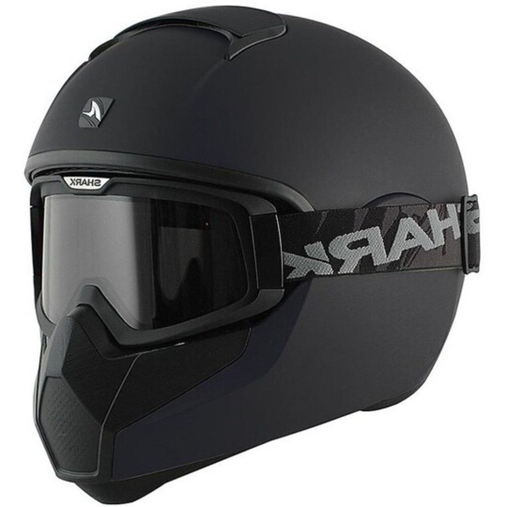 Motorradhelm Shark Vancore Blank Mat Streetfighterhelm, Farbe schwarzmatt