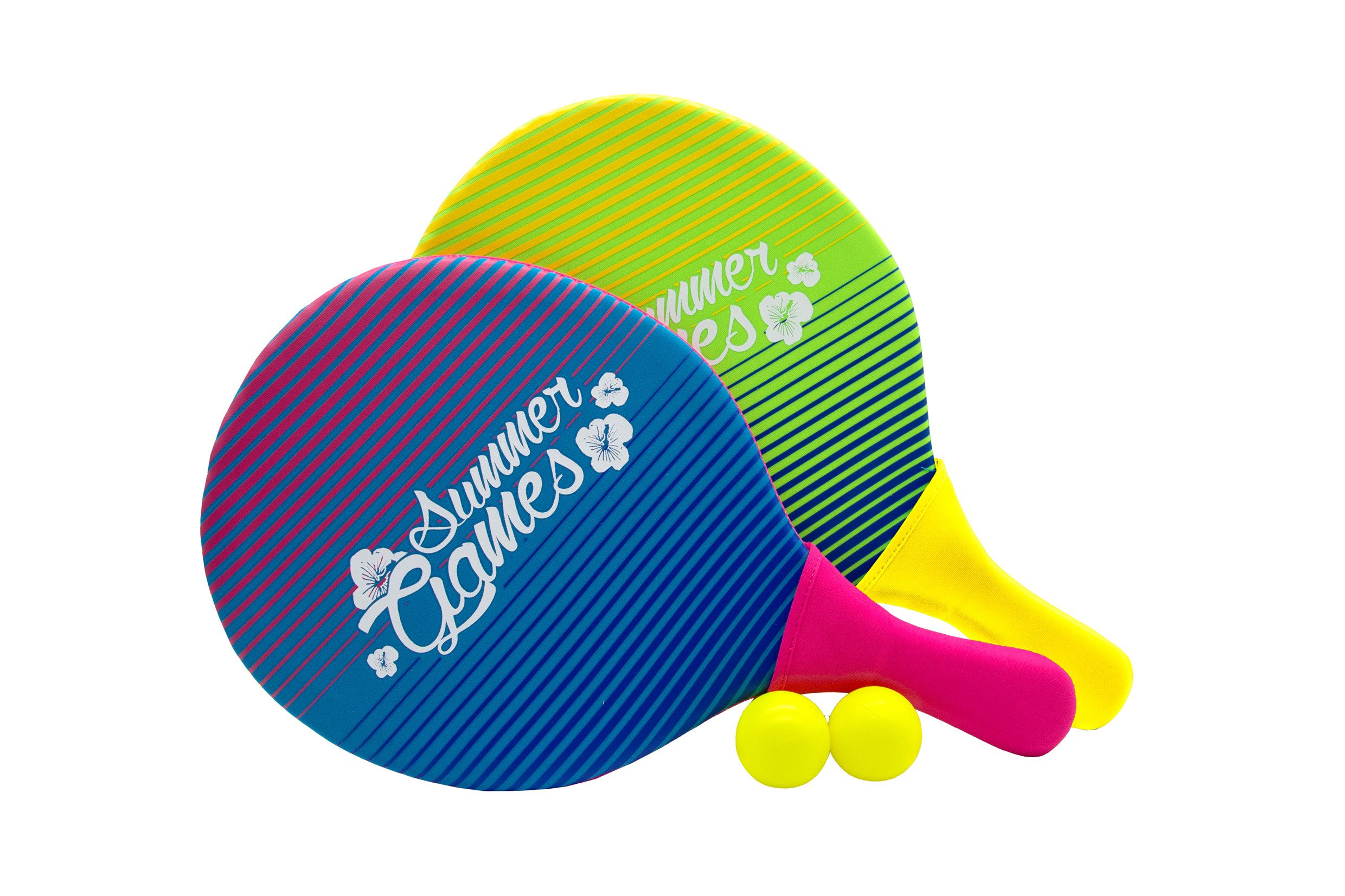 XTREM toys & sports Outdoor-Spielzeug SUMMER GAMES Neopren Beach-Ball-Set, Neopren, (5-tlg) für Strand, Pool und Garten