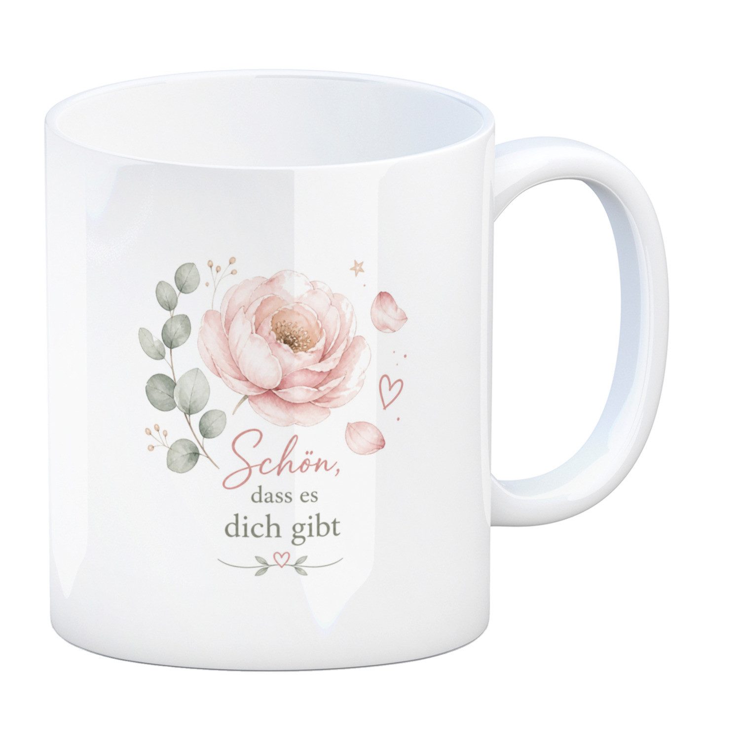 speecheese Tasse Kaffeebecher Schön Kaffeetasse mit floralem Motiv Tasse Spruch: dass