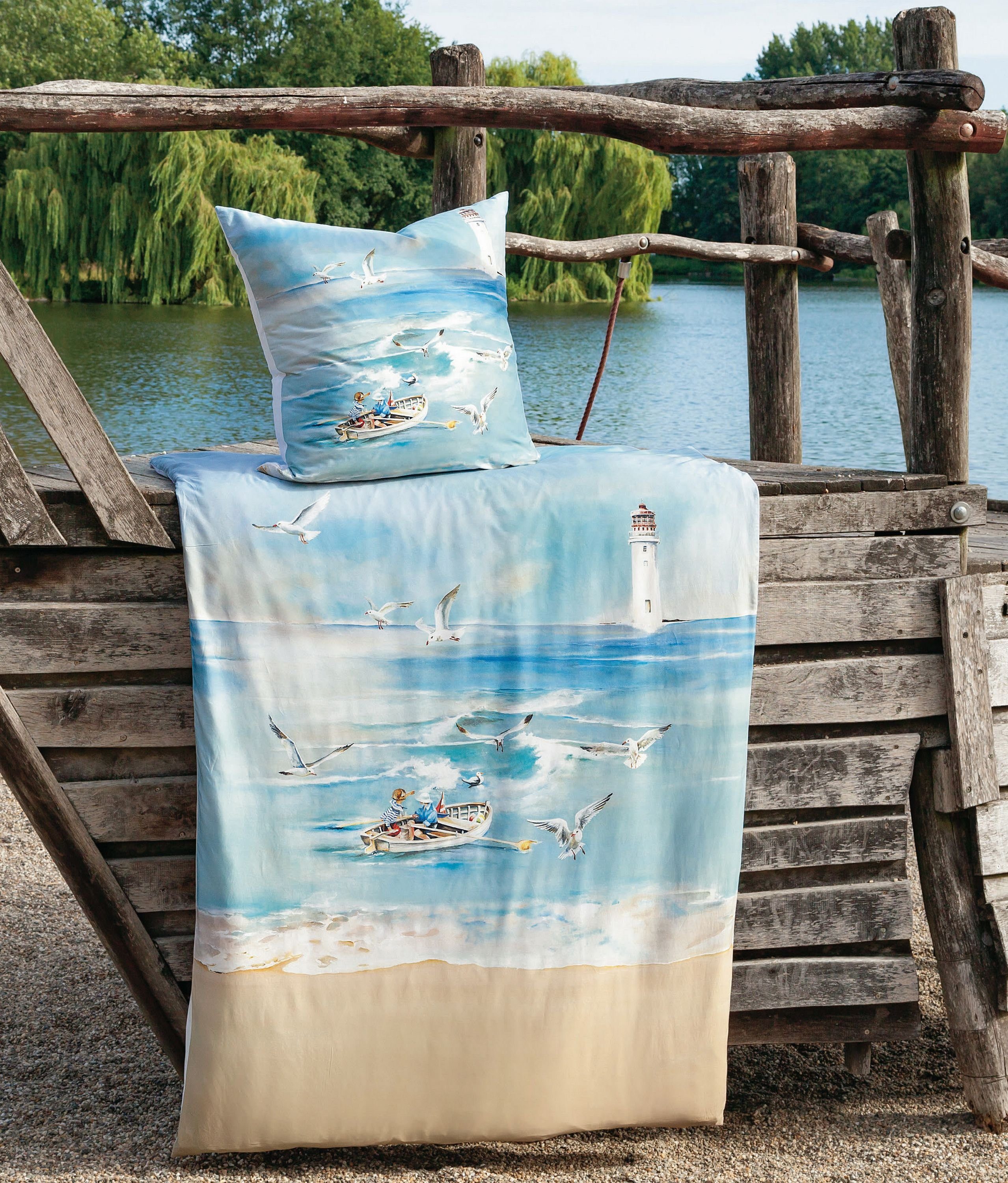 Janine Bettwäsche Mako-Baumwolle, Mako-Satin, 2 teilig, günstig online kaufen