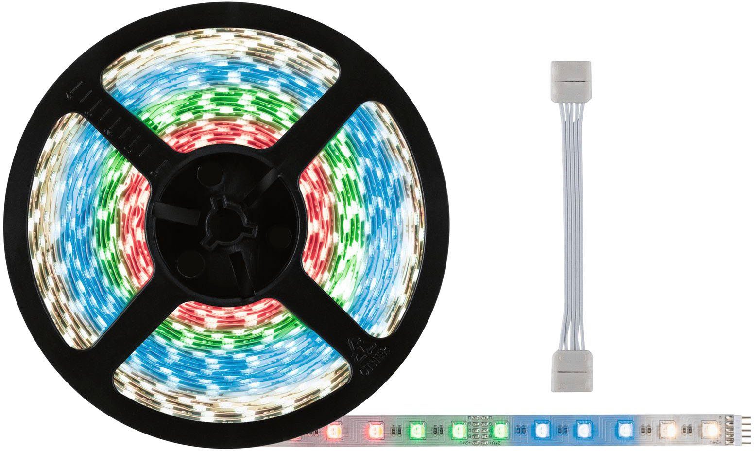 unbeschichtet 10m LED-Streifen MaxLED 72W 1-flammig, Paulmann Einzelstripe RGBW+ Adapterkabel 500 500lm/m, inkl.