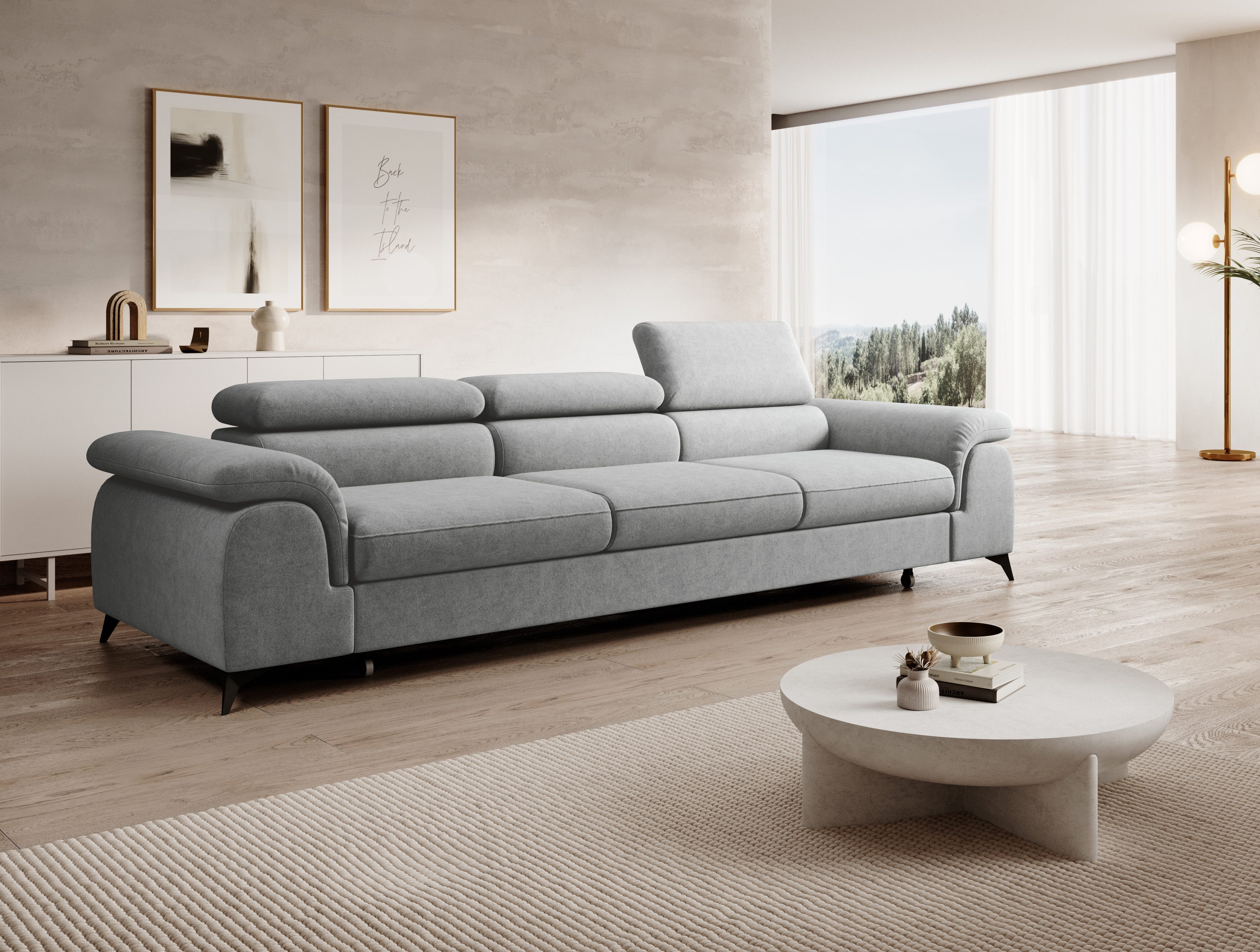 NEXT COLLECTION Sofa Plaza 3, Hohe Metallfüße, Elegante moderne Form, mit S günstig online kaufen