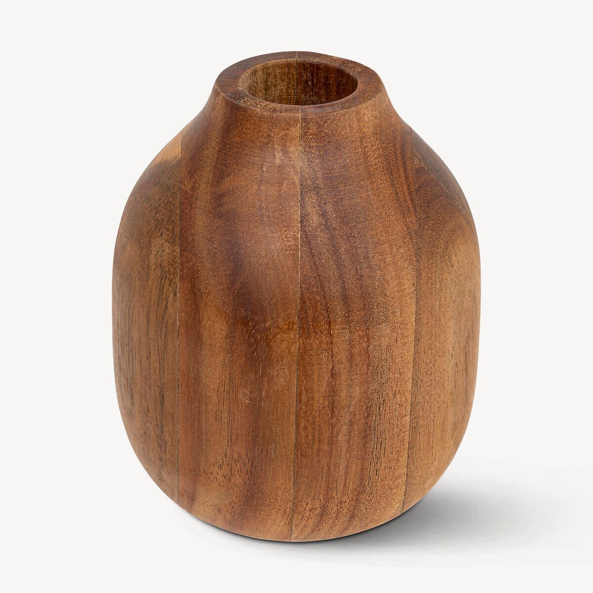 Atmosphera Créateur d'intérieur Dekovase Dekorative Vase aus Akazienholz SOLIFLORE (einzeln)