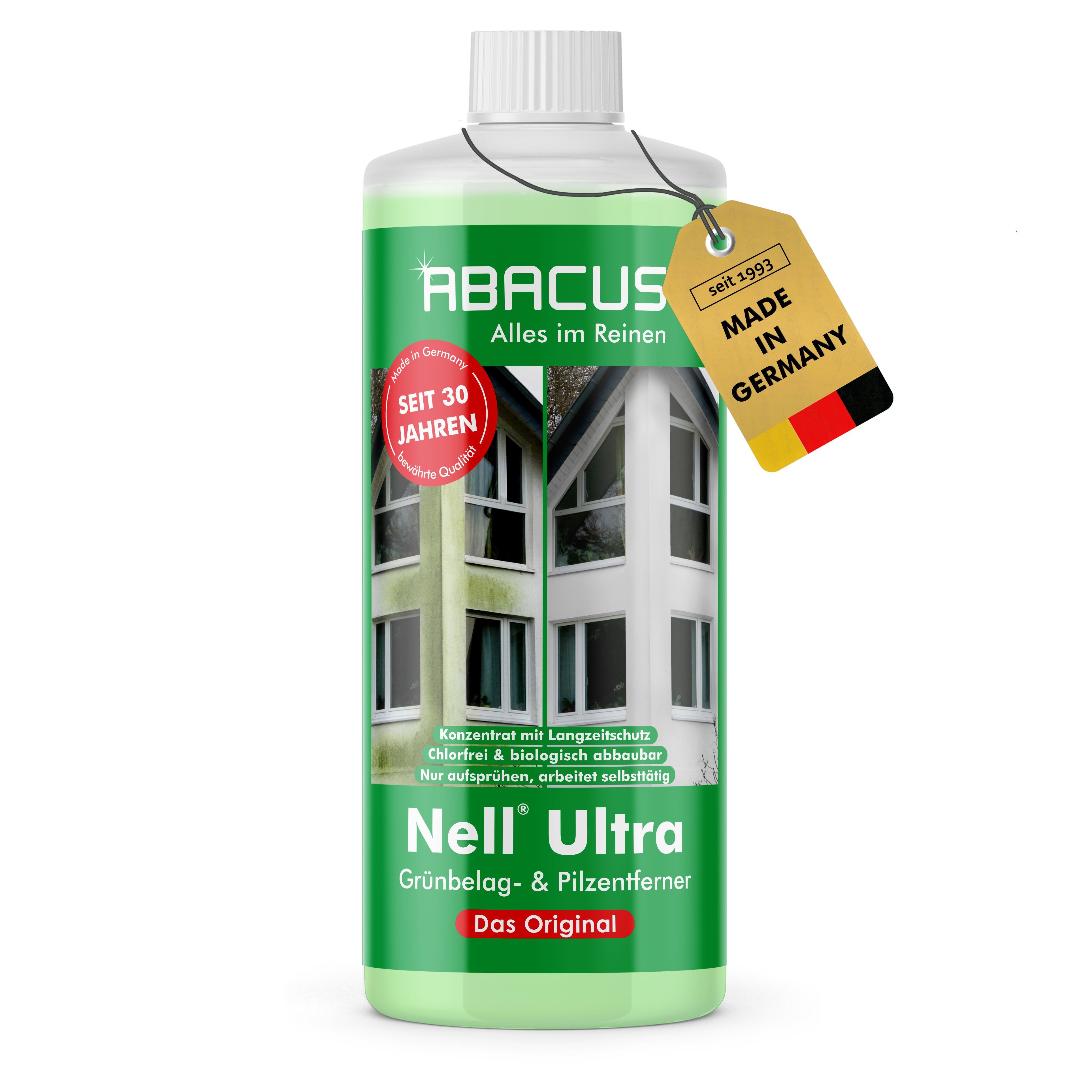 Nell Ultra Algenentferner, Grünbelagentferner, Flechtenentferner Grünbelagentferner